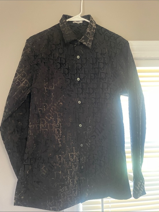 Dior Other - Dior Black and Brown Monogram Button-Down Shirt
